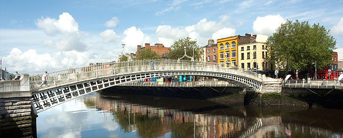 Bridge over the Liffey in Dublin