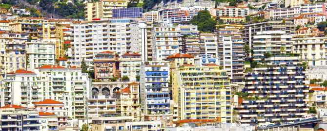 Buildings in Monte Carlo, Monaco