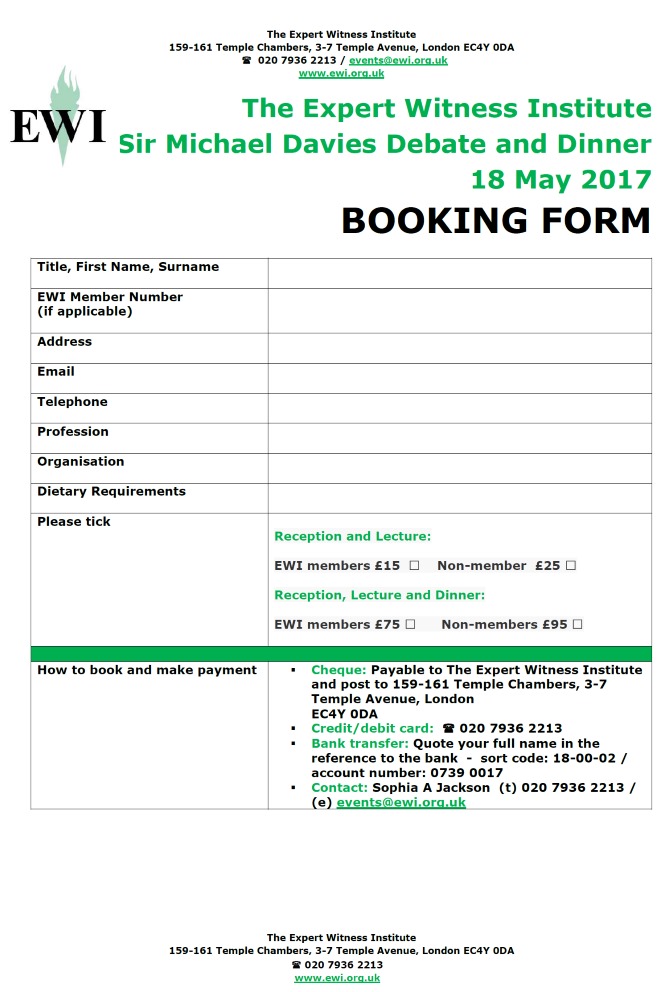 Booking Form