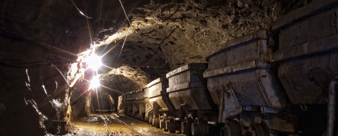 Coal Mine Trucks Underground